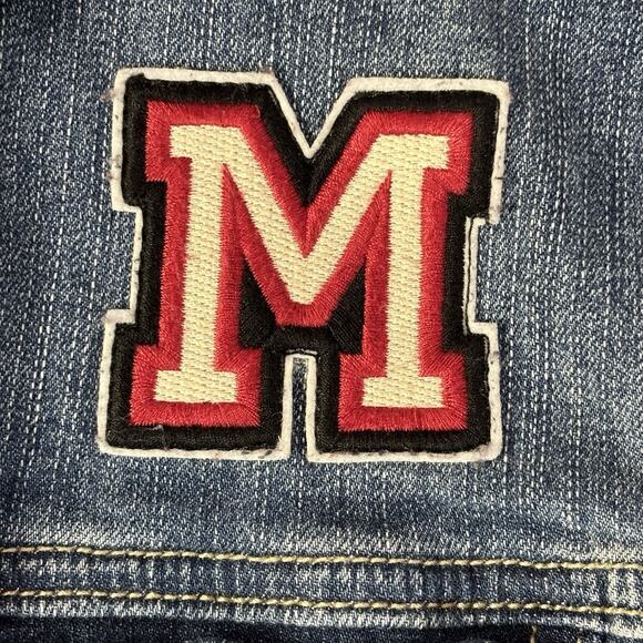 Disney Mickey Mouse Jacket Double Sided Hoodie Denim Jacket Women's Size 1 (L) - Picture 4 of 11